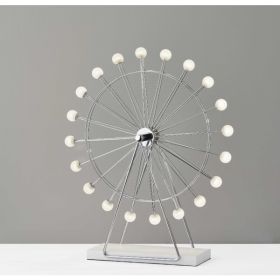 Chrome Ferris Wheel Large Table Lamp