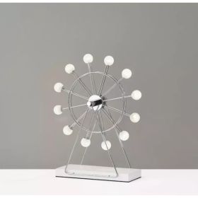 Chrome Ferris Wheel Small Table Lamp