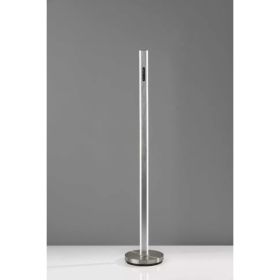 Five Color Glow Stick Floor Lamp in Brushed Steel