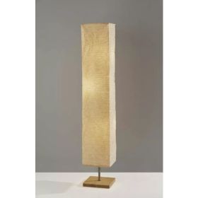 Wildside Paper Shade Floor Lamp with Natural Wood Base