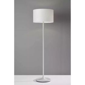 White on White Metal Floor Lamp