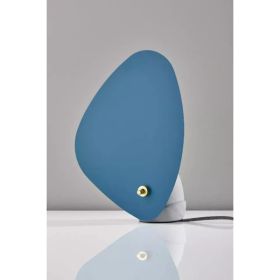 Turquoise Fin Concrete Table Lamp