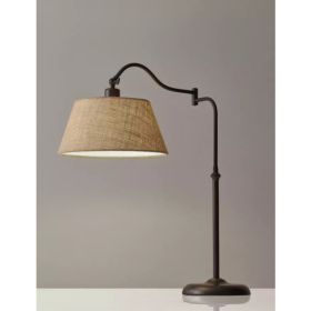 Dark Bronze Metal Swing Arm Adjustable Table Lamp