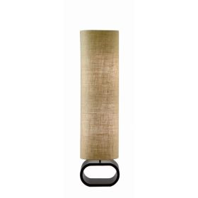 Modern Floor Lamp Black Finish with Oval Base