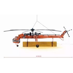 30" x 40" x 12" Aerial Crane Lifting Helicopter