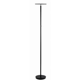 Black Metal LED Touch Floor Lamp