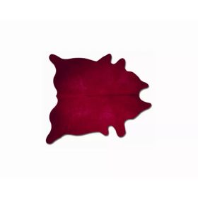 60" x 84" Burgundy Cowhide - Area Rug