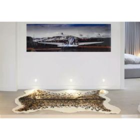 63" x 90" Leopard Faux Hide - Area Rug