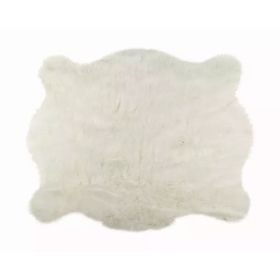 51" x 60" Polar Bear Faux Hide Area Rug