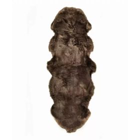 24" x 72" x 2" Chocolate, Double Sheepskin - Area Rug