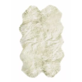 Natural White New Zealand Sheepskin Area Rug