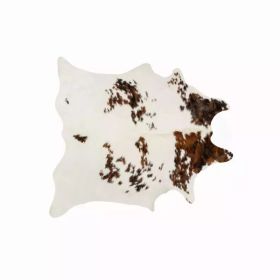 72" x 84" Salt & Pepper Cowhide Rug - S&P Chocolate/White