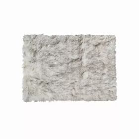 60" x 96" Gradient Gray Sheepskin - Rug/Throw