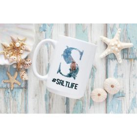 #SaltLife Ceramic Coffee Mug | By Trebreh Designs- 15oz