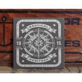 Set of 2 Nautical Themed Ceramic Coasters | By Trebrh Designs