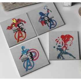 Set of 4 MC Hero Inspired Ceramic Coasters | By Trebrh Designs