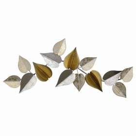 Plutus Brands Leaf Wall Decor in Colored Metal