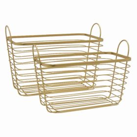 Plutus Brands Metal Basket - in Colored Metal Set