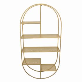 Plutus Brands Metal Wall Plant Stand in Colored Metal