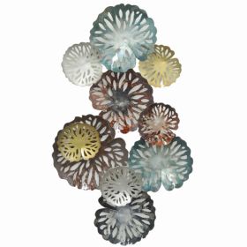 Plutus Brands Botanical Wall Decor in Colored Metal