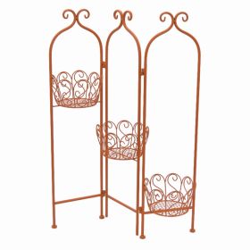 Plutus Brands Folding Planter Stand in Colored Metal