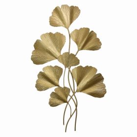 Plutus Brands Ginkgo Biloba Wall Decor in Colored Metal