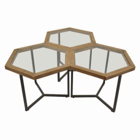 Plutus Brands Metal Accent Table in Colored Metal Set