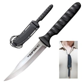 COLD STEEL Bowie Spike 4" Blade Faux G10 Handle Secure-Ex Sheath Neck Knife