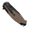 S&W Partially Serrated Liner Lock Folding Knife