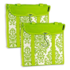 Travelon Hanging Handbag Organizer - Set of 2 (Lime Damask)