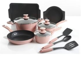 Gibson Cookware (Color: Pink, Material: Aluminum, Country of Manufacture: China)