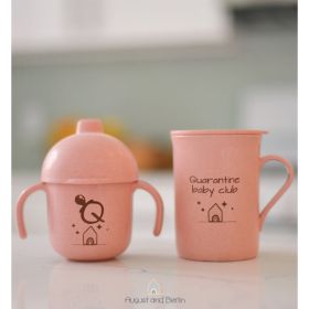 New Mom Cup Gift Set- Quarantine Baby Club (Color: Pink, Material: Fiber, Country of Manufacture: United States)