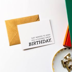 Birthday Card (Material: Wood, Country of Manufacture: United States)