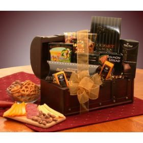 Gourmet Gift Baskets (Color: Salmon, Material: Wood, Country of Manufacture: United States)