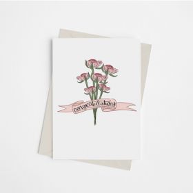 Congratulations Bouquet - Greeting Card (Color: Bazaar, Country of Manufacture: United States)