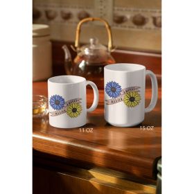 Support Ukraine Coffee Mug (Color: Coffee, Country of Manufacture: United States)