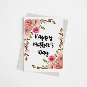 Happy Mother's Day Floral/Traditional - Greeting Card (Color: Bazaar, Country of Manufacture: United States)