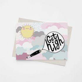 Get High - Greeting Card (Color: Bazaar, Country of Manufacture: United States)