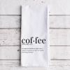 Coffee Definition - Tea Towel