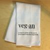 Vegan Definition - Tea Towel