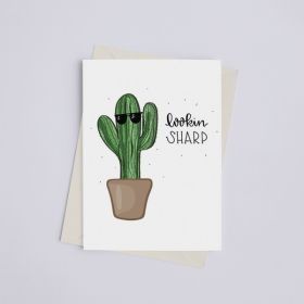 Lookin' Sharp - Greeting Card (Color: Bazaar, Country of Manufacture: United States)